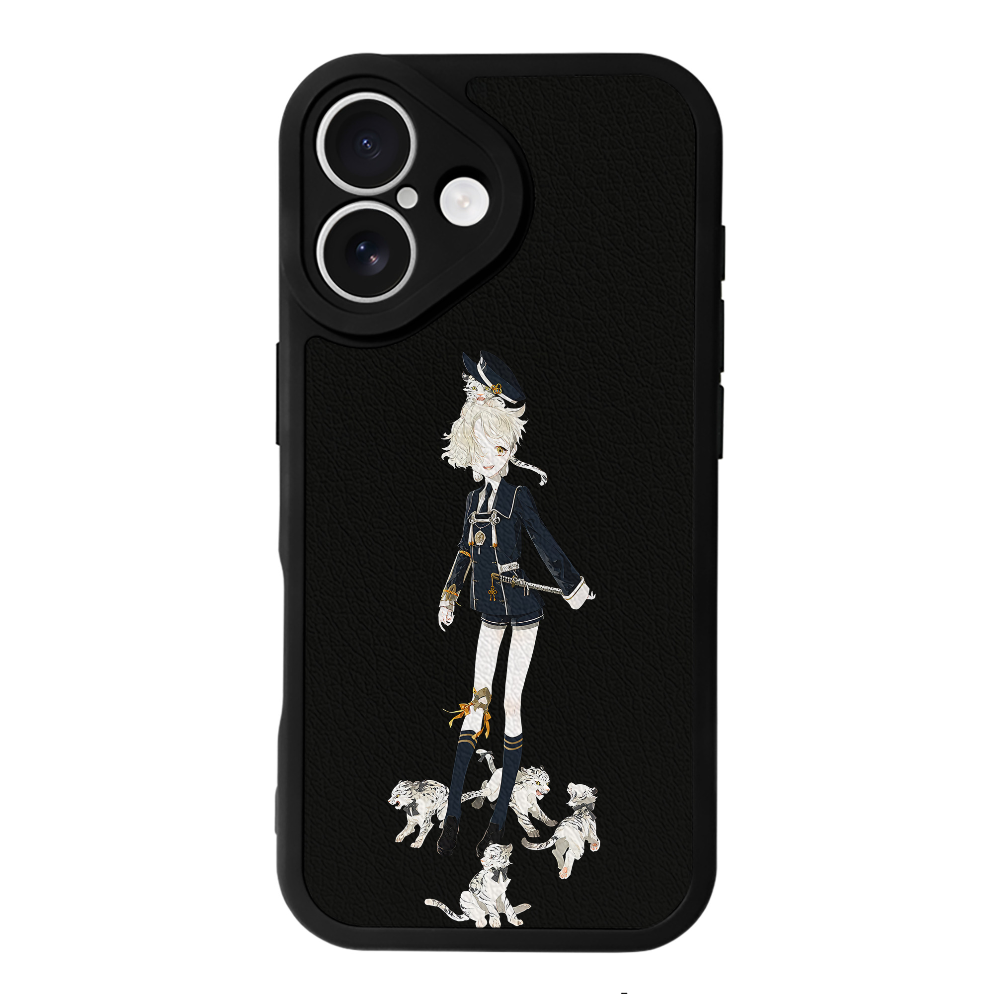 （画像用） 刀剣乱舞 Touken Ranbu 【iPhone 16シリーズ対応】シリコンスマホケース（レザー調） 材質：シリコン